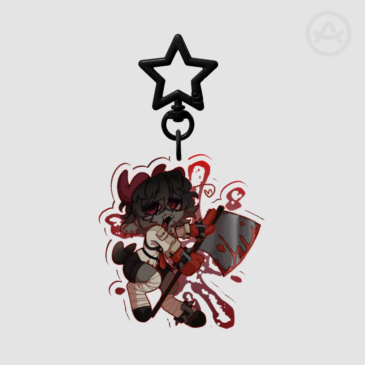 Graved Axe Keychain